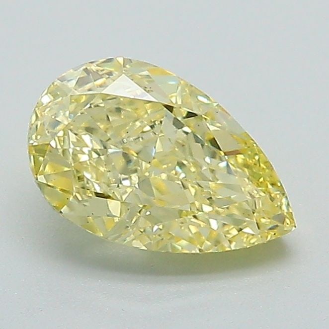 Loose Diamond - PEAR 1.06ct Fancy Intense Yellow VS2: Loose Diamond - PEAR 1.06ct Fancy Intense Yellow VS2 Source: This is a real non-mined Diamond that has been grown in a lab Shape: PEAR Carats: 1.06 Color: Fancy Intense Yellow Certification: IGI Video