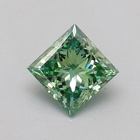 Loose Diamond - PRINCESS 0.25ct Fancy Vivid Green VS1: Loose Diamond - PRINCESS 0.25ct Fancy Vivid Green VS1 Source: This is a real non-mined Diamond that has been grown in a lab Shape: PRINCESS Carats: 0.25 Color: Fancy Vivid Green Certification: IGI The