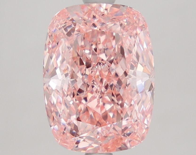 Loose Diamond - CUSHION MODIFIED 3.14ct Fancy Vivid Pink VS1: Loose Diamond - CUSHION MODIFIED 3.14ct Fancy Vivid Pink VS1 Source: This is a real non-mined Diamond that has been grown in a lab Shape: CUSHION MODIFIED Carats: 3.14 Color: Fancy Vivid Pink Certific