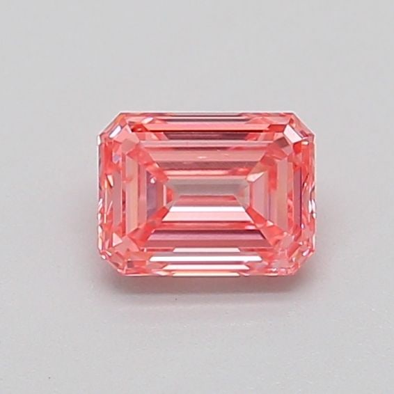 Loose Diamond - EMERALD 0.52ct Fancy Vivid Pink SI2: Loose Diamond - EMERALD 0.52ct Fancy Vivid Pink SI2 Source: This is a real non-mined Diamond that has been grown in a lab Shape: EMERALD Carats: 0.52 Color: Fancy Vivid Pink Certification: NONE Video: