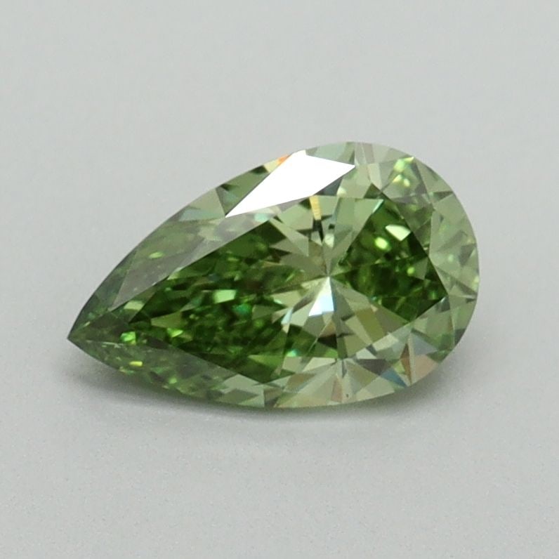 Loose Diamond - PEAR 0.61ct Fancy Vivid Green VS1: Loose Diamond - PEAR 0.61ct Fancy Vivid Green VS1 Source: This is a real non-mined Diamond that has been grown in a lab Shape: PEAR Carats: 0.61 Color: Fancy Vivid Green Certification: IGI Video: