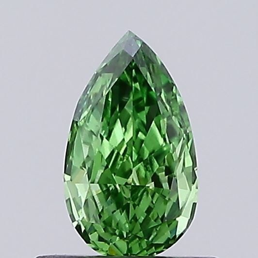 Loose Diamond - PEAR 0.52ct Fancy Vivid Green VS1: Loose Diamond - PEAR 0.52ct Fancy Vivid Green VS1 Source: This is a real non-mined Diamond that has been grown in a lab Shape: PEAR Carats: 0.52 Color: Fancy Vivid Green Certification: IGI Video:
