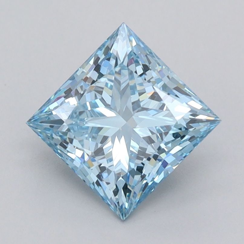 Loose Diamond - PRINCESS 1.52ct Fancy Vivid Blue VVS1: Loose Diamond - PRINCESS 1.52ct Fancy Vivid Blue VVS1 Source: This is a real non-mined Diamond that has been grown in a lab Shape: PRINCESS Carats: 1.52 Color: Fancy Vivid Blue Certification: IGI Vide