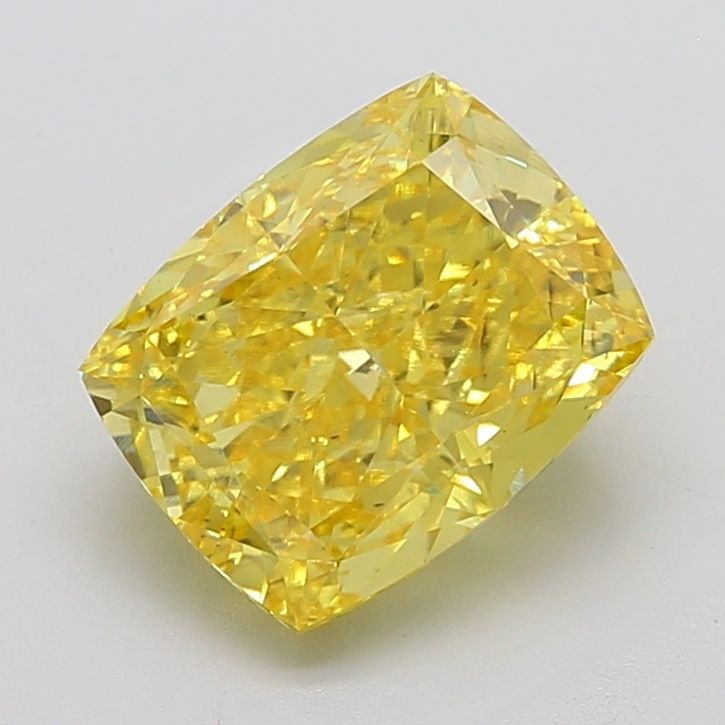 Loose Diamond - CUSHION MODIFIED 6.37ct Fancy Vivid Yellow VS2: Loose Diamond - CUSHION MODIFIED 6.37ct Fancy Vivid Yellow VS2 Source: This is a real non-mined Diamond that has been grown in a lab Shape: CUSHION MODIFIED Carats: 6.37 Color: Fancy Vivid Yellow Cert