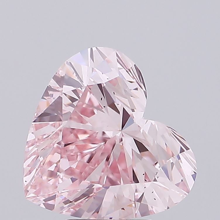 Loose Diamond - HEART 5.01ct Fancy Pink VS2: Loose Diamond - HEART 5.01ct Fancy Pink VS2 Source: This is a real non-mined Diamond that has been grown in a lab Shape: HEART Carats: 5.01 Color: Fancy Pink Certification: IGI Video: