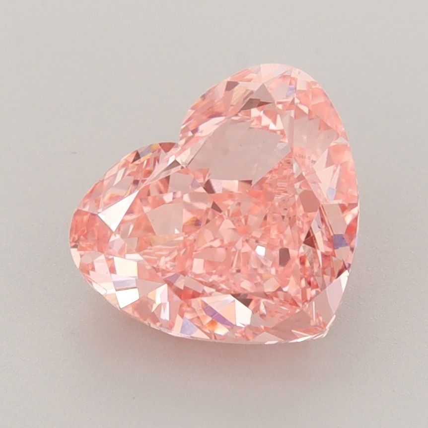 Loose Diamond - HEART 2.54ct Fancy Vivid Pink VS1: Loose Diamond - HEART 2.54ct Fancy Vivid Pink VS1 Source: This is a real non-mined Diamond that has been grown in a lab Shape: HEART Carats: 2.54 Color: Fancy Vivid Pink Certification: IGI Video: