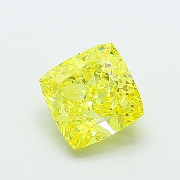 Loose Diamond - CUSHION MODIFIED 1.45ct Fancy Intense Yellow VS1: Loose Diamond - CUSHION MODIFIED 1.45ct Fancy Intense Yellow VS1 Source: This is a real non-mined Diamond that has been grown in a lab Shape: CUSHION MODIFIED Carats: 1.45 Color: Fancy Intense Yellow 
