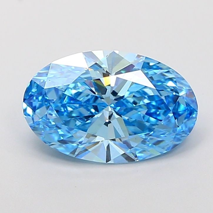 Loose Diamond - OVAL 3.09ct Fancy Vivid Blue VS1: Loose Diamond - OVAL 3.09ct Fancy Vivid Blue VS1 Source: This is a real non-mined Diamond that has been grown in a lab Shape: OVAL Carats: 3.09 Color: Fancy Vivid Blue Certification: IGI Video:
