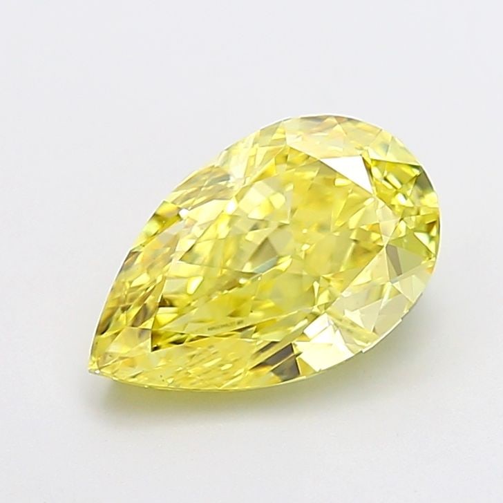 Loose Diamond - PEAR 3.04ct Fancy Vivid Yellow VS1: Loose Diamond - PEAR 3.04ct Fancy Vivid Yellow VS1 Source: This is a real non-mined Diamond that has been grown in a lab Shape: PEAR Carats: 3.04 Color: Fancy Vivid Yellow Certification: IGI Video: