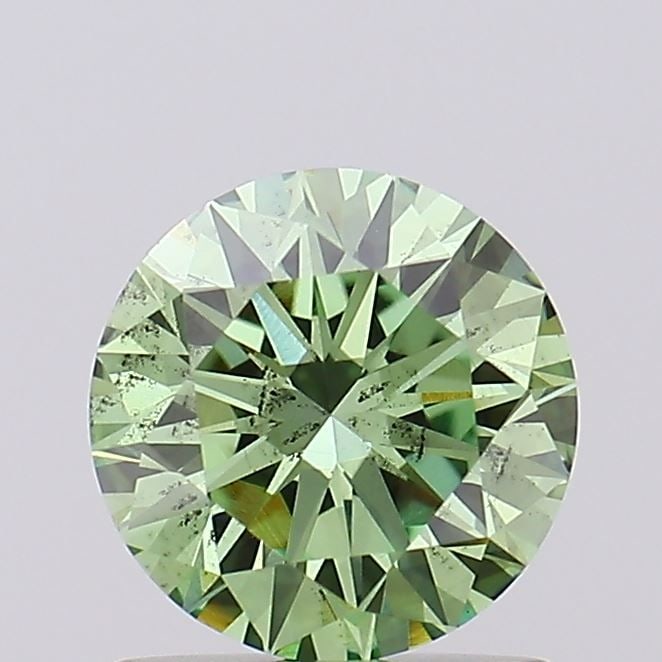 Loose Diamond - ROUND 1.02ct Fancy Vivid Green SI1: Loose Diamond - ROUND 1.02ct Fancy Vivid Green SI1 Source: This is a real non-mined Diamond that has been grown in a lab Shape: ROUND Carats: 1.02 Color: Fancy Vivid Green Certification: IGI Video: