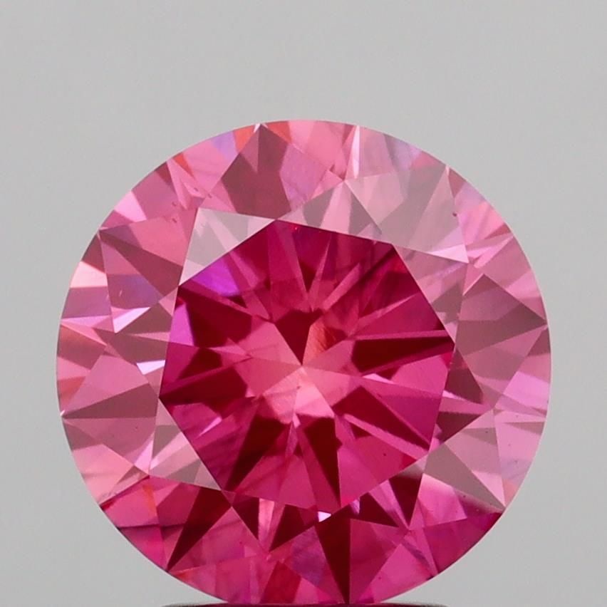 Ideal Loose Diamond - ROUND 3.0ct Fancy Vivid Pink SI1: Ideal Loose Diamond - ROUND 3.0ct Fancy Vivid Pink SI1 Source: This is a real non-mined Diamond that has been grown in a lab Shape: ROUND Carats: 3.0 Color: Fancy Vivid Pink Certification: IGI Video: