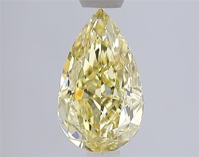 Loose Diamond - PEAR 1.58ct Fancy Intense Yellow VS1: Loose Diamond - PEAR 1.58ct Fancy Intense Yellow VS1 Source: This is a real non-mined Diamond that has been grown in a lab Shape: PEAR Carats: 1.58 Color: Fancy Intense Yellow Certification: IGI Video