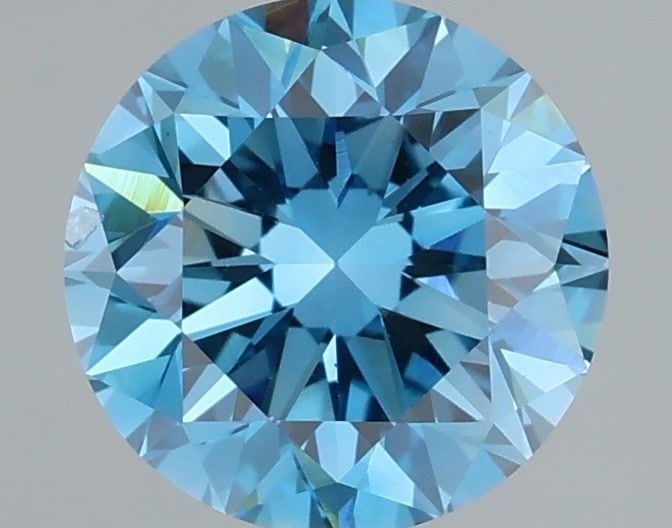 Loose Diamond - ROUND 1.68ct Fancy Vivid Blue SI1: Loose Diamond - ROUND 1.68ct Fancy Vivid Blue SI1 Source: This is a real non-mined Diamond that has been grown in a lab Shape: ROUND Carats: 1.68 Color: Fancy Vivid Blue Certification: IGI Video: