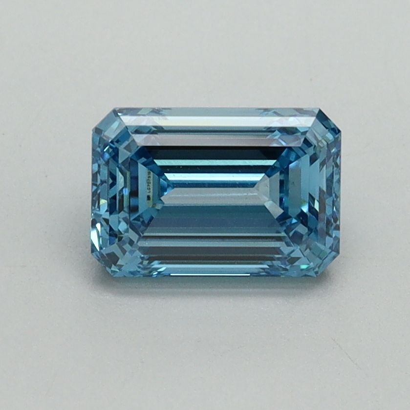 Loose Diamond - EMERALD 1.07ct Fancy Vivid Blue VVS2: Loose Diamond - EMERALD 1.07ct Fancy Vivid Blue VVS2 Source: This is a real non-mined Diamond that has been grown in a lab Shape: EMERALD Carats: 1.07 Color: Fancy Vivid Blue Certification: IGI Video: