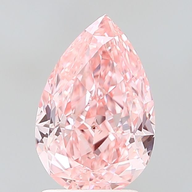 Loose Diamond - PEAR 2.1ct Fancy Vivid Pink VS1: Loose Diamond - PEAR 2.1ct Fancy Vivid Pink VS1 Source: This is a real non-mined Diamond that has been grown in a lab Shape: PEAR Carats: 2.1 Color: Fancy Vivid Pink Certification: IGI Video: