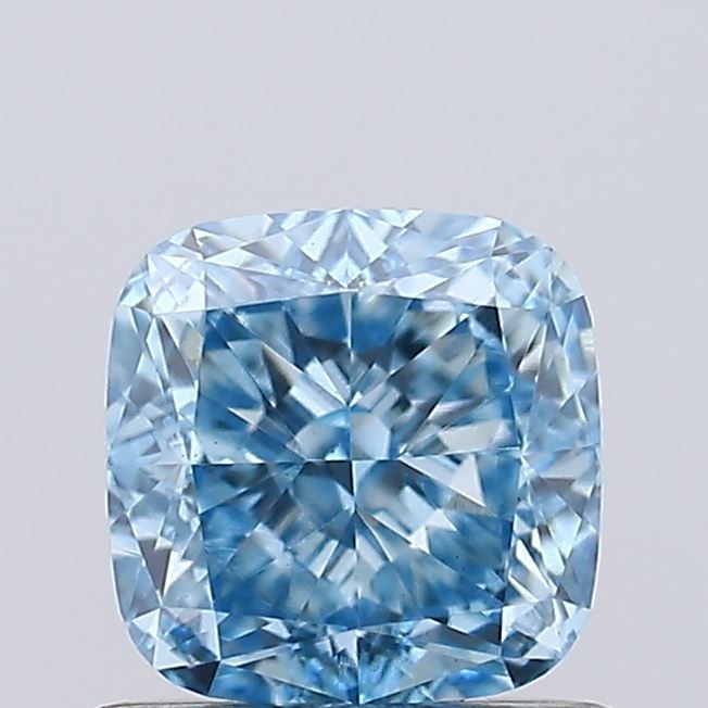 Loose Diamond - CUSHION BRILLIANT 0.91ct Fancy Vivid Blue VS1: Loose Diamond - CUSHION BRILLIANT 0.91ct Fancy Vivid Blue VS1 Source: This is a real non-mined Diamond that has been grown in a lab Shape: CUSHION BRILLIANT Carats: 0.91 Color: Fancy Vivid Blue Certif