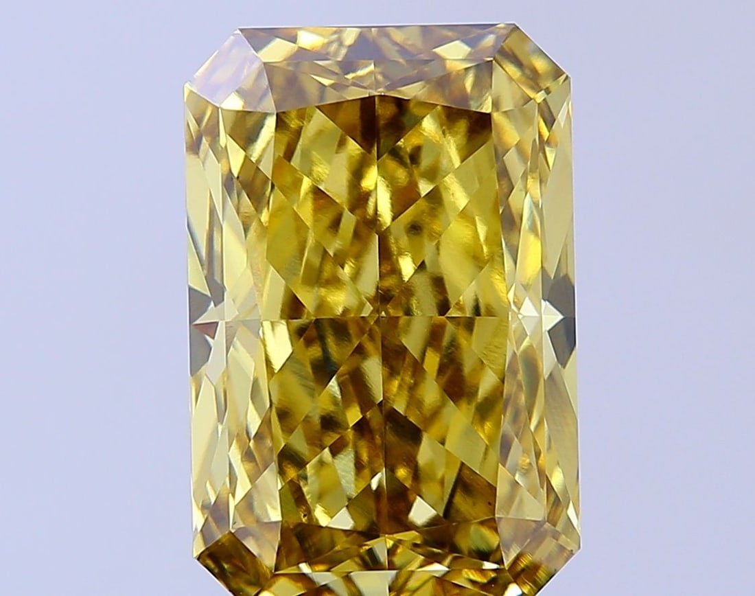 Loose Diamond - RADIANT 10.07ct Fancy Intense Brownish Yellow VS1: Loose Diamond - RADIANT 10.07ct Fancy Intense Brownish Yellow VS1 Source: This is a real non-mined Diamond that has been grown in a lab Shape: RADIANT Carats: 10.07 Color: Fancy Intense Brownish Yello
