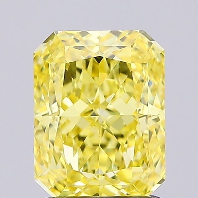 Loose Diamond - RADIANT 1.44ct Fancy Intense Yellow VVS2: Loose Diamond - RADIANT 1.44ct Fancy Intense Yellow VVS2 Source: This is a real non-mined Diamond that has been grown in a lab Shape: RADIANT Carats: 1.44 Color: Fancy Intense Yellow Certification: IG