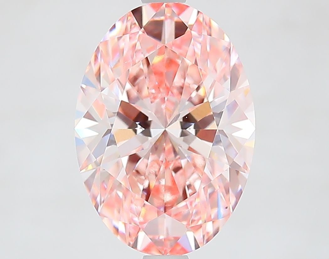 Loose Diamond - OVAL 3.5ct Fancy Intense Pink VS1: Loose Diamond - OVAL 3.5ct Fancy Intense Pink VS1 Source: This is a real non-mined Diamond that has been grown in a lab Shape: OVAL Carats: 3.5 Color: Fancy Intense Pink Certification: IGI Video:
