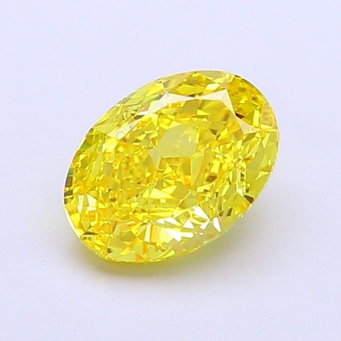 Loose Diamond - OVAL 1.36ct Fancy Intense Yellow VVS1: Loose Diamond - OVAL 1.36ct Fancy Intense Yellow VVS1 Source: This is a real non-mined Diamond that has been grown in a lab Shape: OVAL Carats: 1.36 Color: Fancy Intense Yellow Certification: IGI Vide