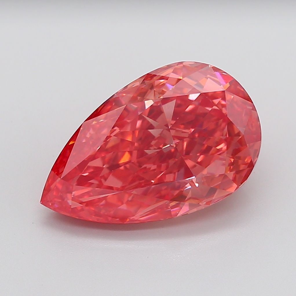Loose Diamond - PEAR 10.08ct Fancy Vivid Pink VS1 (1 of 1)