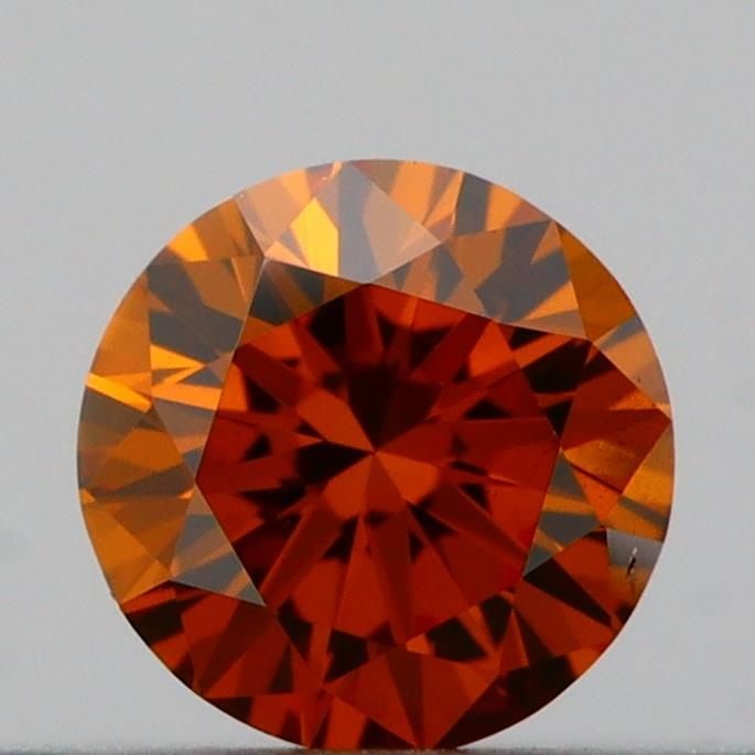 Loose Diamond - ROUND 0.19ct Fancy Deep Orange VS2: Loose Diamond - ROUND 0.19ct Fancy Deep Orange VS2 Source: This is a real non-mined Diamond that has been grown in a lab Shape: ROUND Carats: 0.19 Color: Fancy Deep Orange Certification: IGI Video: