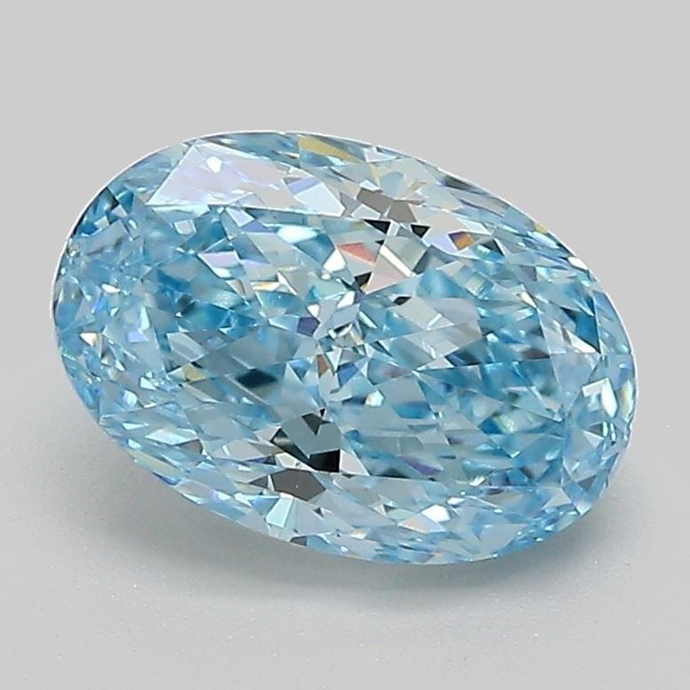 Loose Diamond - OVAL 2.02ct Fancy Vivid Blue VVS2: Loose Diamond - OVAL 2.02ct Fancy Vivid Blue VVS2 Source: This is a real non-mined Diamond that has been grown in a lab Shape: OVAL Carats: 2.02 Color: Fancy Vivid Blue Certification: IGI Video: