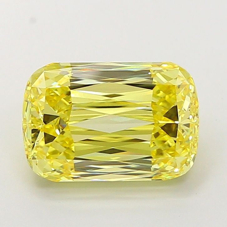 Loose Diamond - CUSHION MODIFIED 6.07ct Fancy Intense Yellow VS2: Loose Diamond - CUSHION MODIFIED 6.07ct Fancy Intense Yellow VS2 Source: This is a real non-mined Diamond that has been grown in a lab Shape: CUSHION MODIFIED Carats: 6.07 Color: Fancy Intense Yellow 