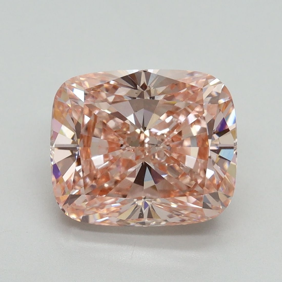 Loose Diamond - CUSHION MODIFIED 4.02ct Fancy Vivid Pink VS1: Loose Diamond - CUSHION MODIFIED 4.02ct Fancy Vivid Pink VS1 Source: This is a real non-mined Diamond that has been grown in a lab Shape: CUSHION MODIFIED Carats: 4.02 Color: Fancy Vivid Pink Certific