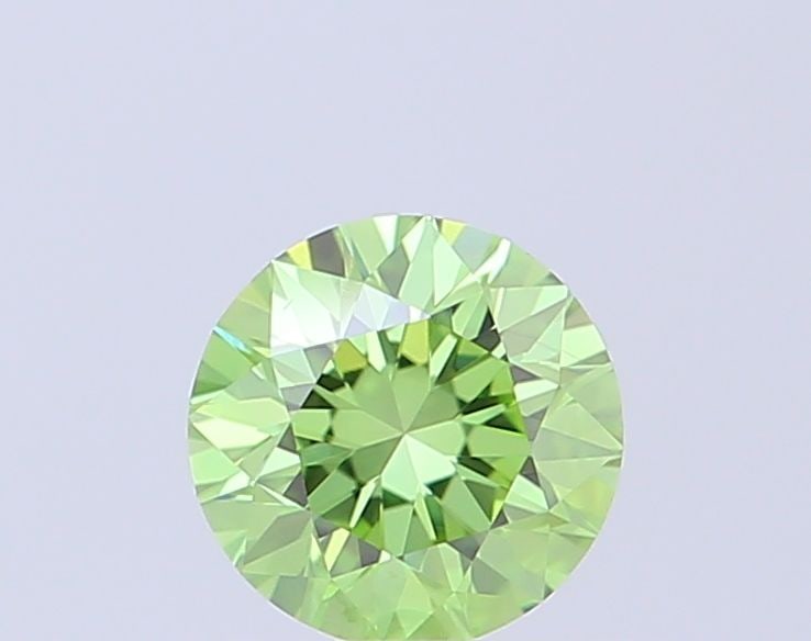 Loose Diamond - ROUND 0.51ct Fancy Vivid Green VS1: Loose Diamond - ROUND 0.51ct Fancy Vivid Green VS1 Source: This is a real non-mined Diamond that has been grown in a lab Shape: ROUND Carats: 0.51 Color: Fancy Vivid Green Certification: IGI Video: