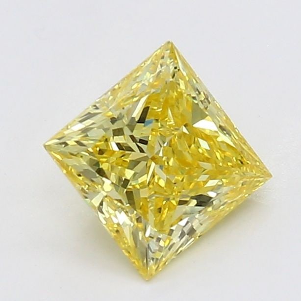 Loose Diamond - PRINCESS 0.63ct Fancy Vivid Yellow VVS2: Loose Diamond - PRINCESS 0.63ct Fancy Vivid Yellow VVS2 Source: This is a real non-mined Diamond that has been grown in a lab Shape: PRINCESS Carats: 0.63 Color: Fancy Vivid Yellow Certification: NONE