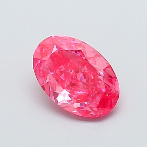 Loose Diamond - OVAL 1.06ct Fancy Vivid Pink VVS2: Loose Diamond - OVAL 1.06ct Fancy Vivid Pink VVS2 Source: This is a real non-mined Diamond that has been grown in a lab Shape: OVAL Carats: 1.06 Color: Fancy Vivid Pink Certification: IGI Video: