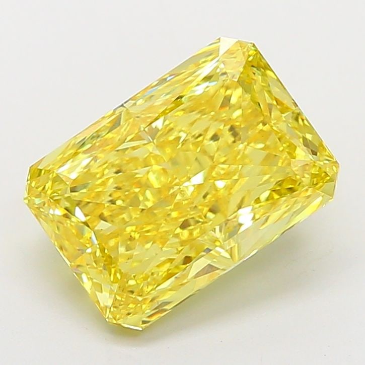 Loose Diamond - RADIANT 6.01ct Fancy Vivid Yellow VS2: Loose Diamond - RADIANT 6.01ct Fancy Vivid Yellow VS2 Source: This is a real non-mined Diamond that has been grown in a lab Shape: RADIANT Carats: 6.01 Color: Fancy Vivid Yellow Certification: IGI Vid