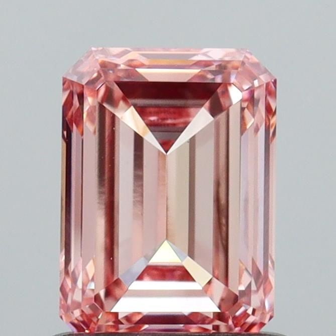 Loose Diamond - EMERALD 1.0ct Fancy Intense Pink VS2: Loose Diamond - EMERALD 1.0ct Fancy Intense Pink VS2 Source: This is a real non-mined Diamond that has been grown in a lab Shape: EMERALD Carats: 1.0 Color: Fancy Intense Pink Certification: IGI Video