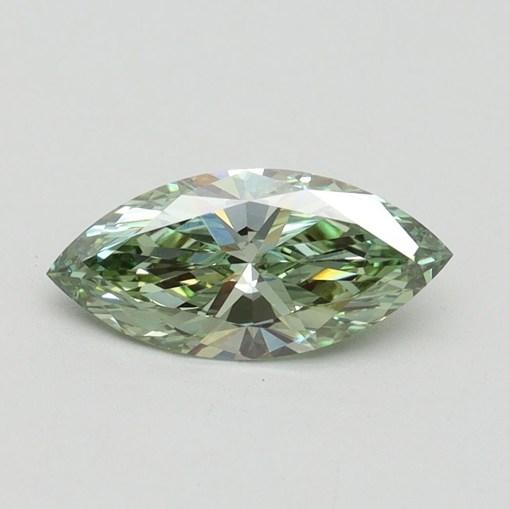 Loose Diamond - MARQUISE 1.0ct Fancy Intense Green VS1: Loose Diamond - MARQUISE 1.0ct Fancy Intense Green VS1 Source: This is a real non-mined Diamond that has been grown in a lab Shape: MARQUISE Carats: 1.0 Color: Fancy Intense Green Certification: IGI V