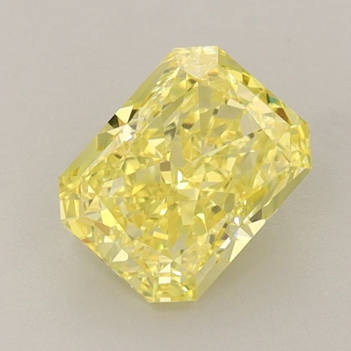 Loose Diamond - RADIANT 1.27ct Fancy Vivid Yellow VS1: Loose Diamond - RADIANT 1.27ct Fancy Vivid Yellow VS1 Source: This is a real non-mined Diamond that has been grown in a lab Shape: RADIANT Carats: 1.27 Color: Fancy Vivid Yellow Certification: IGI Vid