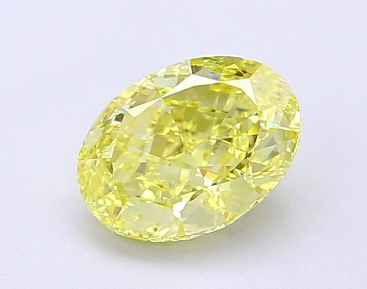 Loose Diamond - OVAL 1.29ct Fancy Vivid Yellow VVS2: Loose Diamond - OVAL 1.29ct Fancy Vivid Yellow VVS2 Source: This is a real non-mined Diamond that has been grown in a lab Shape: OVAL Carats: 1.29 Color: Fancy Vivid Yellow Certification: IGI Video: