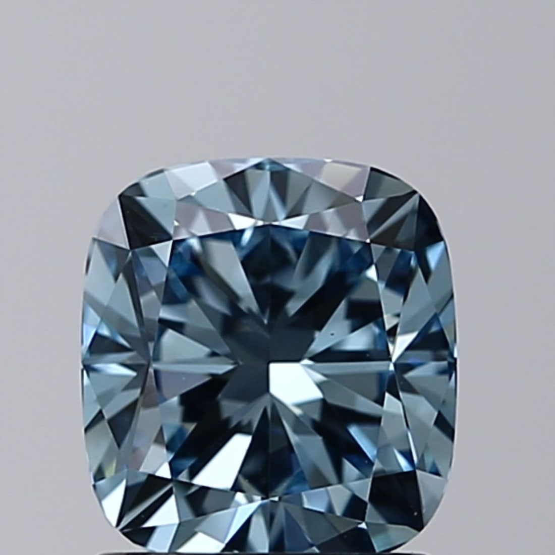 Loose Diamond - CUSHION BRILLIANT 1.24ct Fancy Intense Blue VS1: Loose Diamond - CUSHION BRILLIANT 1.24ct Fancy Intense Blue VS1 Source: This is a real non-mined Diamond that has been grown in a lab Shape: CUSHION BRILLIANT Carats: 1.24 Color: Fancy Intense Blue Ce