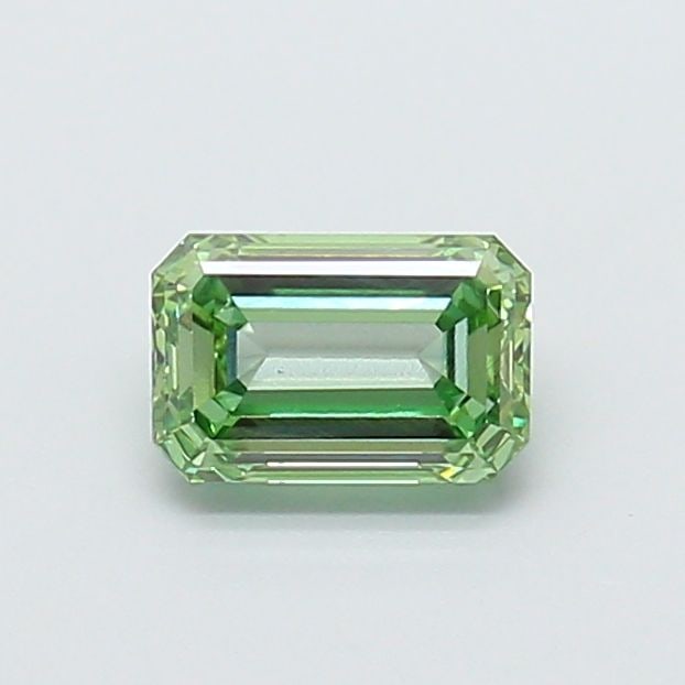 Loose Diamond - EMERALD 1.0ct Fancy Vivid Green VS1: Loose Diamond - EMERALD 1.0ct Fancy Vivid Green VS1 Source: This is a real non-mined Diamond that has been grown in a lab Shape: EMERALD Carats: 1.0 Color: Fancy Vivid Green Certification: IGI Video: