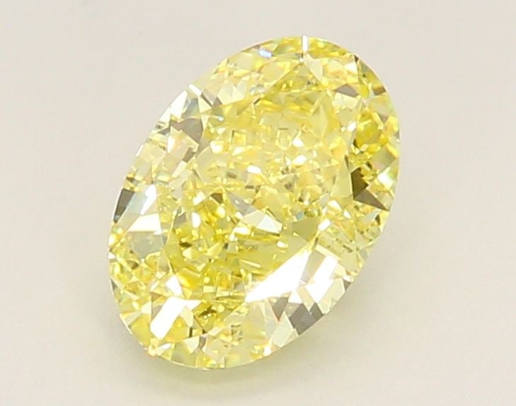 Loose Diamond - OVAL 1.41ct Fancy Intense Yellow VS1: Loose Diamond - OVAL 1.41ct Fancy Intense Yellow VS1 Source: This is a real non-mined Diamond that has been grown in a lab Shape: OVAL Carats: 1.41 Color: Fancy Intense Yellow Certification: IGI Video
