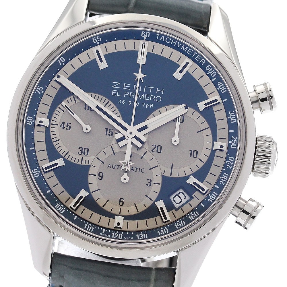 Zenith El Primero 36000VPH Automatic Chronograph Ref 03.2150.400 51.C705 Mens Watch: Zenith El Primero 36000VPH Automatic Chronograph Ref 03.2150.400 51.C705 Mens Watch Zenith El Primero 36000VPH men's wristwatch, reference 03.2150.400/51.C705, with an automatic movement and stainless