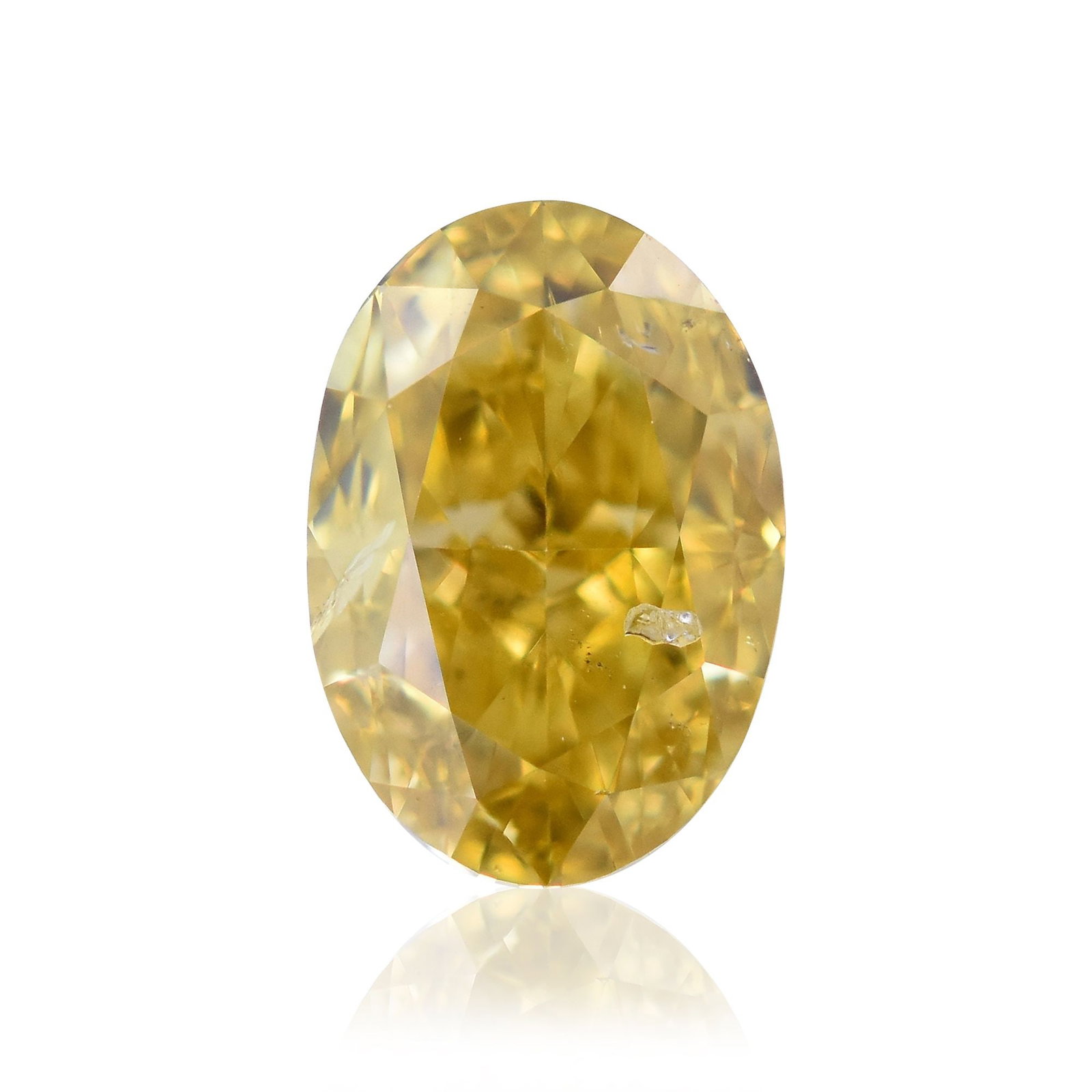 Loose Diamond - OVAL 0.52ct Fancy Deep Yellow I1: Loose Diamond - OVAL 0.52ct Fancy Deep Yellow I1 Source: Natural Shape: OVAL Carats: 0.52 Color: Fancy Deep Yellow Certification: GIA Video:
