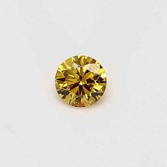 Loose Diamond - ROUND 0.15ct Orangey Yellow I2: Loose Diamond - ROUND 0.15ct Orangey Yellow I2 Source: Natural Shape: ROUND Carats: 0.15 Color: Orangey Yellow Certification: GIA Video: