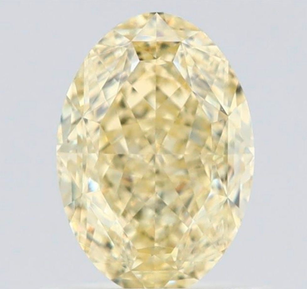 Loose Diamond - OVAL 1.01ct Fancy Light Yellow VS1: Loose Diamond - OVAL 1.01ct Fancy Light Yellow VS1 Source: Natural Shape: OVAL Carats: 1.01 Color: Fancy Light Yellow Certification: GIA Video: