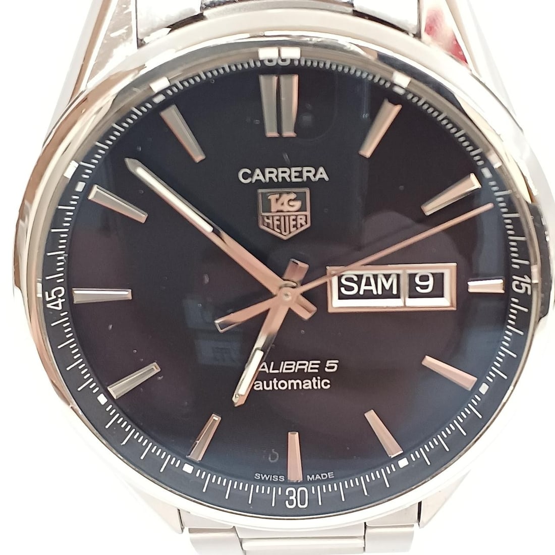TAG Heuer WAR201A-1 Carrera Caliber 5 Day-Date Automatic Men's Watch (1 of 9)