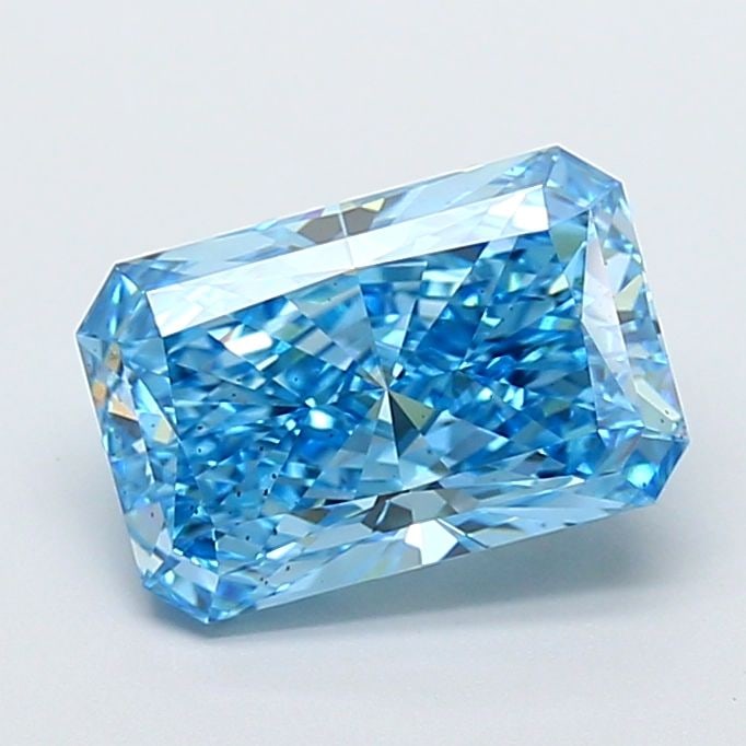 Loose Diamond - RADIANT 3.25ct Fancy Vivid Blue VS2: Loose Diamond - RADIANT 3.25ct Fancy Vivid Blue VS2 Source: This is a real non-mined Diamond that has been grown in a lab Shape: RADIANT Carats: 3.25 Color: Fancy Vivid Blue Certification: IGI Video: