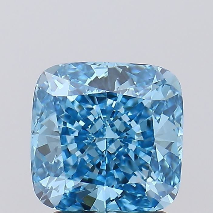 Loose Diamond - CUSHION MODIFIED 2.06ct Fancy Vivid Blue VVS2: Loose Diamond - CUSHION MODIFIED 2.06ct Fancy Vivid Blue VVS2 Source: This is a real non-mined Diamond that has been grown in a lab Shape: CUSHION MODIFIED Carats: 2.06 Color: Fancy Vivid Blue Certifi