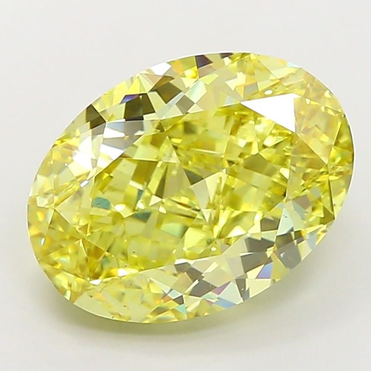 Loose Diamond - OVAL 7.02ct Fancy Vivid Yellow VS2: Loose Diamond - OVAL 7.02ct Fancy Vivid Yellow VS2 Source: This is a real non-mined Diamond that has been grown in a lab Shape: OVAL Carats: 7.02 Color: Fancy Vivid Yellow Certification: IGI Video: