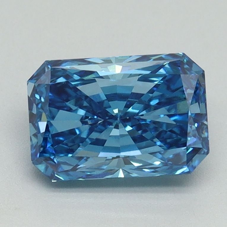 Loose Diamond - RADIANT 1.62ct Fancy Vivid Blue VS1: Loose Diamond - RADIANT 1.62ct Fancy Vivid Blue VS1 Source: This is a real non-mined Diamond that has been grown in a lab Shape: RADIANT Carats: 1.62 Color: Fancy Vivid Blue Certification: IGI Video: