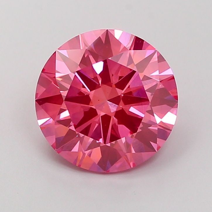 Ideal Loose Diamond - ROUND 3.51ct Fancy Vivid Pink VS2: Ideal Loose Diamond - ROUND 3.51ct Fancy Vivid Pink VS2 Source: This is a real non-mined Diamond that has been grown in a lab Shape: ROUND Carats: 3.51 Color: Fancy Vivid Pink Certification: IGI Video
